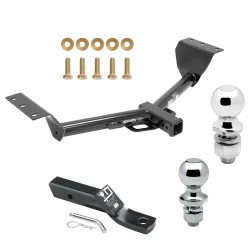 Trailer Tow Hitch For 15-17 Lexus NX200t Receiver w/ 1-7/8" and 2" Ball