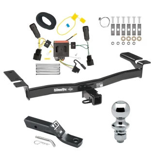 Trailer Tow Hitch For 11-15 Lincoln MKX All Models Complete Package w/ Wiring and 1-7/8" Ball