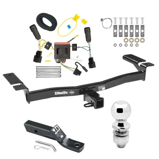 Trailer Tow Hitch For 11-15 Lincoln MKX All Models Complete Package w/ Wiring and 2" Ball
