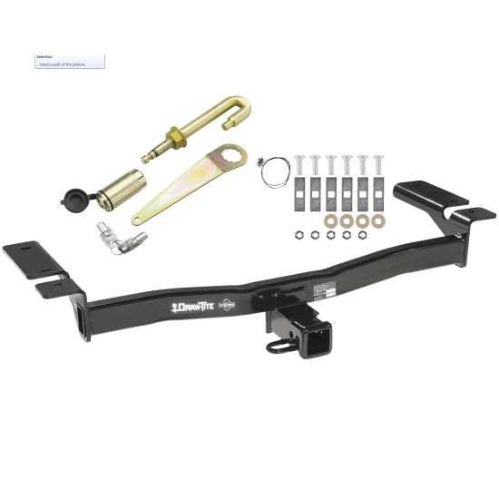 Custom Fit Trailer Hitch Security J-Pin Installation Hardware Installation Instructions 75992 63201 Draw-Tite Trailer Tow Hitch 07-14 Edge 07-15 Lincoln MKX Class 3 2" Towing Receiver J-Pin Anti-Rattle Lock 07 08 09 10 11 12 13 14 15 2007 2008 2009 Trailer Tow Hitch For 07-14 Ford Edge 07-15 Lincoln MKX Class 3 2" Towing Receiver w/ J-Pin Anti-Rattle Lock