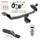 Trailer Tow Hitch For 14-18 Jeep Cherokee Complete Package w/ Wiring and 1-7/8" Ball