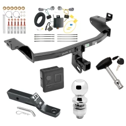 Trailer Tow Hitch For 14-18 Jeep Cherokee Deluxe Package Wiring 2" Ball and Lock