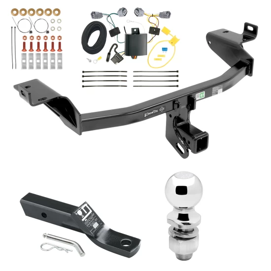 Trailer Tow Hitch For 19-23 Jeep Cherokee Complete Package w/ Wiring and 2" Ball