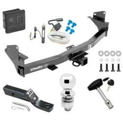 Trailer Tow Hitch For 15-22 Chevrolet Colorado GMC Canyon All Models Deluxe Package Wiring 2" Ball and Lock