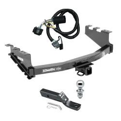 Trailer Tow Hitch For 14-18 Chevy Silverado GMC Sierra 1500 (2019 LD & Legacy) Complete Package w/ Wiring and 1-7/8" Ball