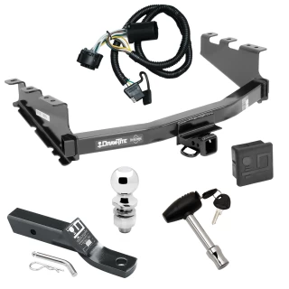 Trailer Tow Hitch For 14-18 Chevy Silverado GMC Sierra 1500 (2019 LD & Legacy) Deluxe Package Wiring 2" Ball and Lock
