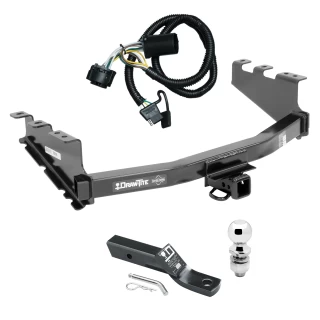 Trailer Tow Hitch For 14-18 Chevy Silverado GMC Sierra 1500 (2019 LD & Legacy) Complete Package w/ Wiring and 2" Ball