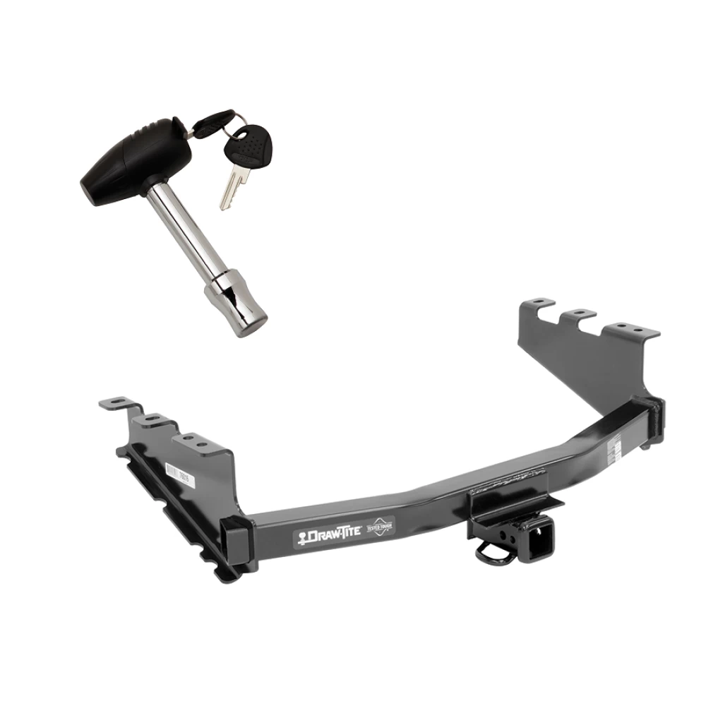 Trailer Tow Hitch For 14-18 Chevy Silverado GMC Sierra 1500 2019 LD Legacy w/ Security Lock Pin Key