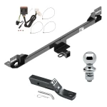 Trailer Tow Hitch For 11-17 Honda Odyssey Complete Package w/ Wiring and 1-7/8" Ball
