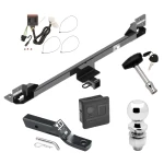 Trailer Tow Hitch For 11-17 Honda Odyssey Deluxe Package Wiring 2" Ball and Lock