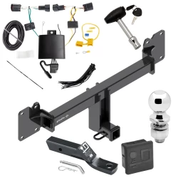 Trailer Tow Hitch For 17-21 Jaguar F-Pace All Models Deluxe Package Wiring 2" Ball and Lock