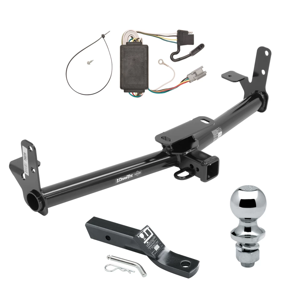 Trailer Tow Hitch For 05-06 Chevrolet Equinox 06-06 Pontiac Torrent Complete Package w/ Wiring and 1-7/8" Ball
