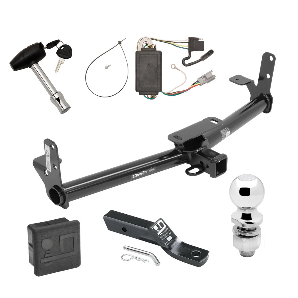 Trailer Tow Hitch For 05-06 Chevrolet Equinox 06-06 Pontiac Torrent Deluxe Package Wiring 2" Ball and Lock