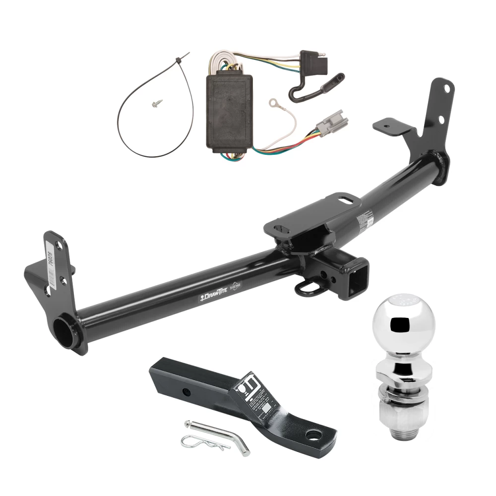 Trailer Tow Hitch For 05-06 Chevrolet Equinox 06-06 Pontiac Torrent Complete Package w/ Wiring and 2" Ball