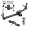 Trailer Tow Hitch For 02-07 Saturn Vue Except Redline Complete Package w/ Wiring and 1-7/8" Ball