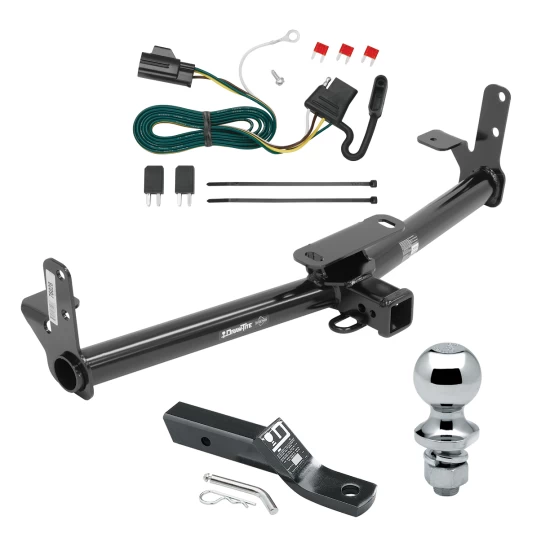 Custom Fit Trailer Hitch Wiring Harness (Plug & Play) 2" Drop Ball-Mount w/ Pin/Clip 1-7/8" Chrome Ball Installation Hardware Installation Instructions 76028 118432 23 63816 Draw-Tite Trailer Tow Hitch 07-09 Chevy Equinox Pontiac Torrent Co Trailer Tow Hitch For 07-09 Chevy Equinox Pontiac Torrent Complete Package w/ Wiring and 1-7/8" Ball