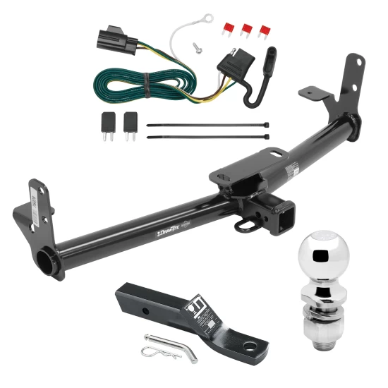 Trailer Tow Hitch For 07-09 Chevrolet Equinox Pontiac Torrent Complete Package w/ Wiring and 2" Ball