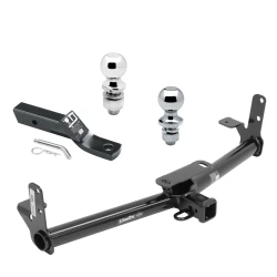 Trailer Tow Hitch For 05-17 Chevy Equinox 10-17 GMC Terrain 06-09 Torrent 02-07 Saturn Vue Receiver w/ 1-7/8" and 2" Ball