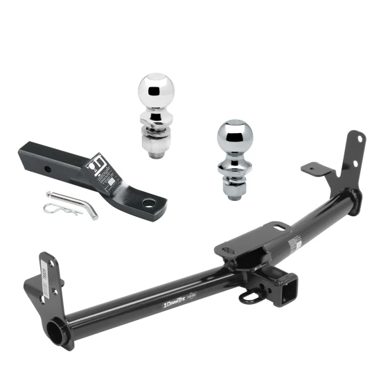 Trailer Tow Hitch For 05-17 Chevy Equinox 10-17 GMC Terrain 06-09 Torrent 02-07 Saturn Vue Receiver w/ 1-7/8" and 2" Ball