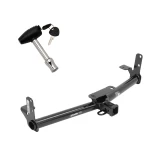 Trailer Tow Hitch For 05-17 Chevy Equinox 10-17 GMC Terrain 06-09 Torrent 02-07 Saturn Vue w/ Security Lock Pin Key