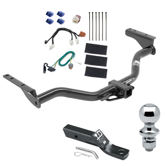 Custom Fit Trailer Hitch Wiring Harness (Plug & Play) 2" Drop Ball-Mount w/ Pin/Clip 1-7/8" Chrome Ball Installation Hardware Installation Instructions 76031 118670 23 63816 Draw-Tite Trailer Tow Hitch 13-21 Nissan Pathfinder 14-21 Infiniti Trailer Tow Hitch For 13-21 Nissan Pathfinder 14-21 Infiniti QX60 Complete Package w/ Wiring and 1-7/8" Ball