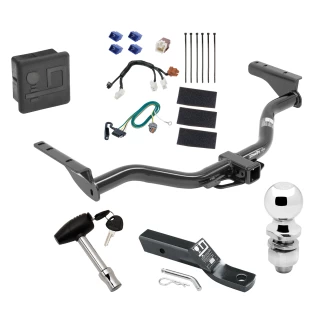 Custom Fit Trailer Hitch Wiring Harness (Plug & Play) 2" Drop Ball-Mount w/ Pin/Clip 2" Chrome Ball Security Lock Pin Rubber Hitch Plug Cover Installation Hardware Installation Instructions 76031 118670 23 63845 580407 7010 Draw-Tite Trailer Trailer Tow Hitch For 13-21 Nissan Pathfinder 14-21 Infiniti QX60 Deluxe Package Wiring 2" Ball and Lock