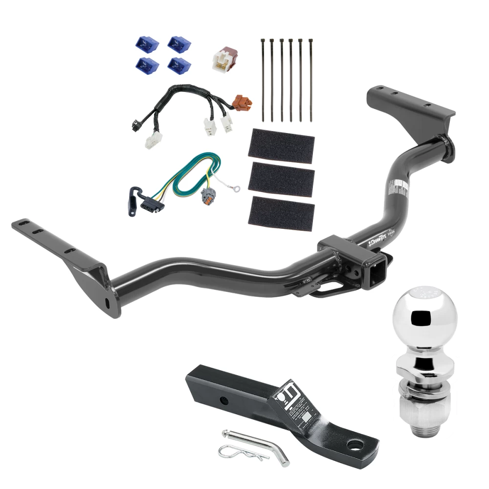 Custom Fit Trailer Hitch Wiring Harness (Plug & Play) 2" Drop Ball-Mount w/ Pin/Clip 2" Chrome Ball Installation Hardware Installation Instructions 76031 118670 23 63845 Draw-Tite Trailer Tow Hitch 13-21 Nissan Pathfinder 14-21 Infiniti QX6 Trailer Tow Hitch For 13-21 Nissan Pathfinder 14-21 Infiniti QX60 Complete Package w/ Wiring and 2" Ball