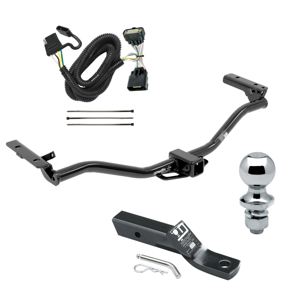 Trailer Tow Hitch For 11-19 Ford Explorer All Models Complete Package w/ Wiring and 1-7/8" Ball