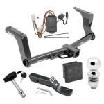Trailer Tow Hitch For 13-15 Subaru XV Crosstrek Deluxe Package Wiring 2" Ball and Lock