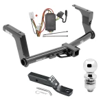 Trailer Tow Hitch For 13-15 Subaru XV Crosstrek Complete Package w/ Wiring and 2" Ball
