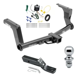 Trailer Tow Hitch For 13-13 Subaru XV Crosstrek 14-15 (Except Hybrid) Complete Package w/ Wiring and 1-7/8" Ball