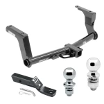 Trailer Tow Hitch For 13-15 Subaru XV Crosstrek Receiver w/ 1-7/8" and 2" Ball