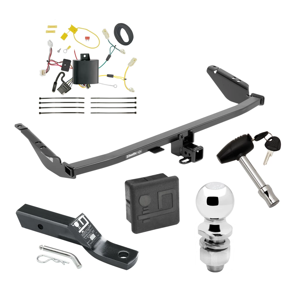 Trailer Tow Hitch For 11-14 Toyota Sienna (15-20 SE ONLY) Deluxe Package Wiring 2" Ball and Lock