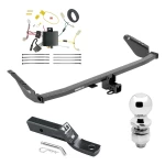 Trailer Tow Hitch For 11-14 Toyota Sienna (15-20 SE ONLY) Wiring Kit & 2" Ball