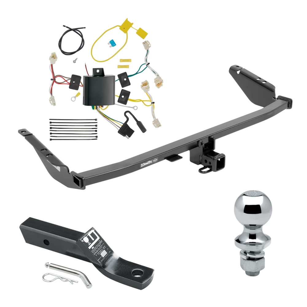 Trailer Tow Hitch For 15-20 Toyota Sienna Exc SE Complete Package w/ Wiring and 1-7/8" Ball