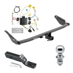 Trailer Tow Hitch For 15-20 Toyota Sienna Exc SE Complete Package w/ Wiring and 1-7/8" Ball