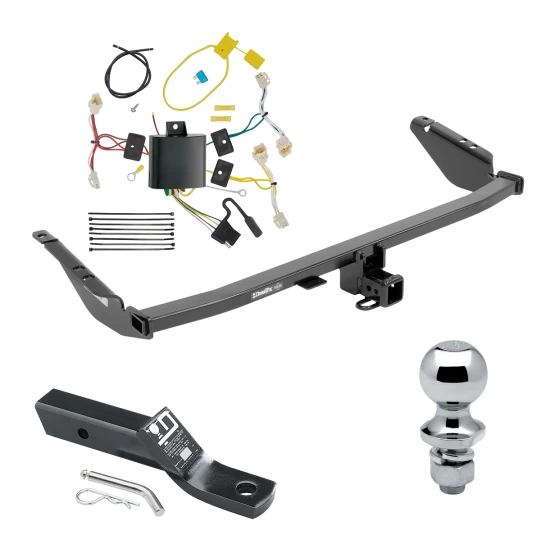 Trailer Tow Hitch For 15-20 Toyota Sienna Exc SE Complete Package w/ Wiring and 1-7/8" Ball