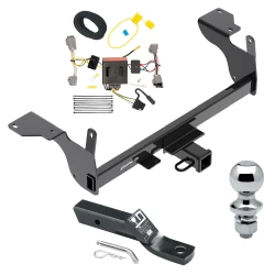 Trailer Tow Hitch For 14-17 Volvo XC60 All Models Complete Package w/ Wiring and 1-7/8" Ball