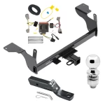 Trailer Tow Hitch For 14-17 Volvo XC60 All Models Complete Package w/ Wiring and 2" Ball