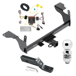 Trailer Tow Hitch For 14-17 Volvo XC60 All Models Complete Package w/ Wiring and 2" Ball