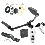 Trailer Tow Hitch For 13-18 Toyota RAV4 All Models Deluxe Package Wiring 2" Ball and Lock