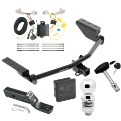 Trailer Tow Hitch For 13-18 Toyota RAV4 All Models Deluxe Package Wiring 2" Ball and Lock