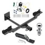 Trailer Tow Hitch For 12-15 Mercedes-Benz ML350 16-18 GLE SUV Complete Package w/ Wiring and 1-7/8" Ball