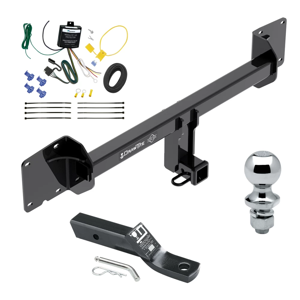 Trailer Tow Hitch For 16-23 Tesla X All Models Complete Package w/ Wiring and 1-7/8" Ball