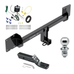 Trailer Tow Hitch For 16-23 Tesla X All Models Complete Package w/ Wiring and 1-7/8" Ball
