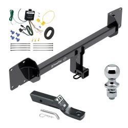 Trailer Tow Hitch For 16-23 Tesla X All Models Complete Package w/ Wiring and 1-7/8" Ball