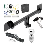 Trailer Tow Hitch For 16-23 Tesla X All Models Deluxe Package Wiring 2" Ball and Lock