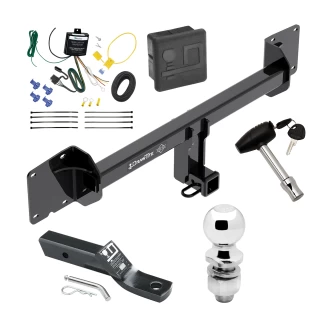 Trailer Tow Hitch For 16-23 Tesla X All Models Deluxe Package Wiring 2" Ball and Lock