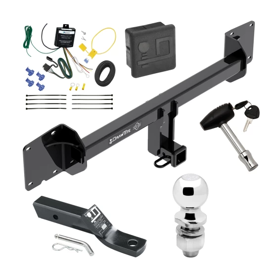 Trailer Tow Hitch For 16-23 Tesla X All Models Deluxe Package Wiring 2" Ball and Lock