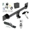 Trailer Tow Hitch For 16-23 Tesla X All Models Deluxe Package Wiring 2" Ball and Lock